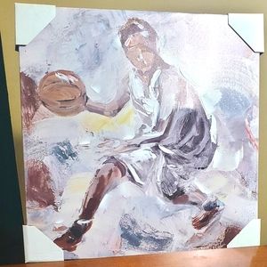 Abstract picture of basketball player
